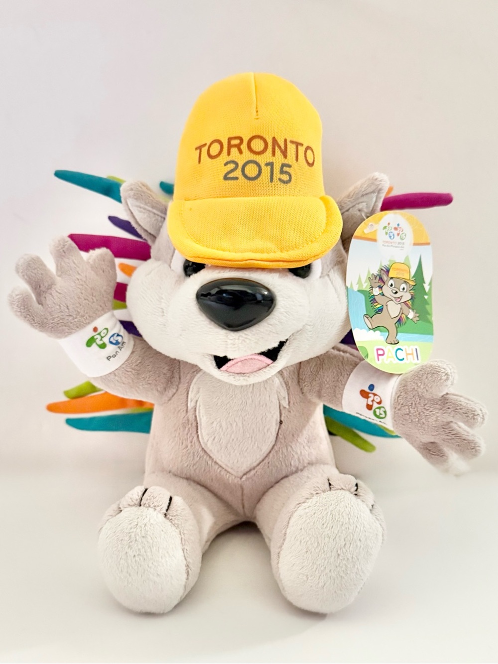 Pan Am Games Toronto 2015 Plush Pachi porcupine Plush 9" W/Tags